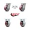 Service Caster 4 Inch Kingpinless Poly on Aluminum Wheel Caster Swivel Locks 2 Rigid SCC, 2PK SCC-KP30S420-PAR-BSL-2-R-2 - alternate 3